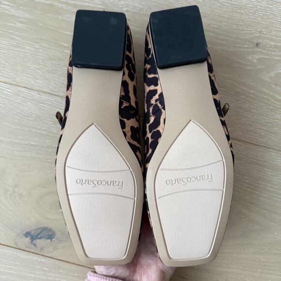 Franco Sarto Women's Tinsley Mary Jane Flat Cheetah Print Shoe Sz 8 New No boxx - Picture 9 of 9